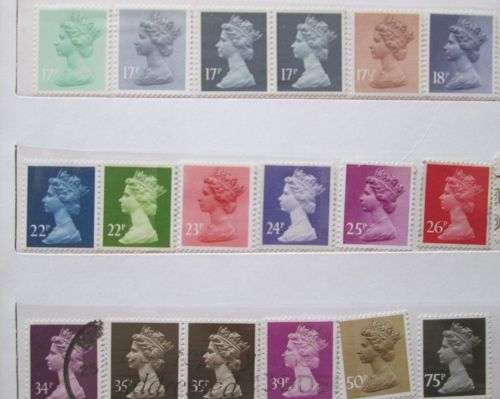Great Britain 1968 - 2013 Queen Elizabeth II : Design Arnold Machin Engraving Over 130 Stamps !!