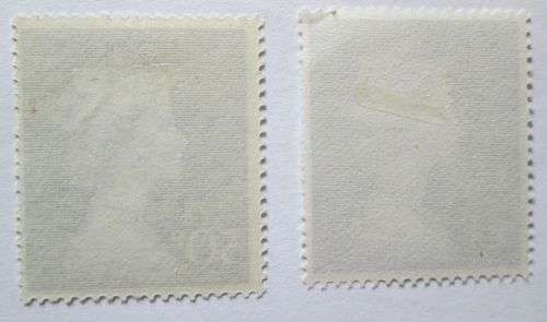 Great Britain Queen Elizabeth 1977 Stamps Enlarged 10P, 20P, 50P, 1£ (VF) & 1,2, 5 £ (Mint)