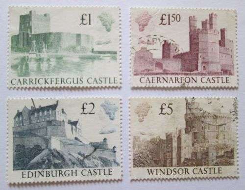 Great Britain 1988 British Castles Set with 1£ & 2£ Mint State