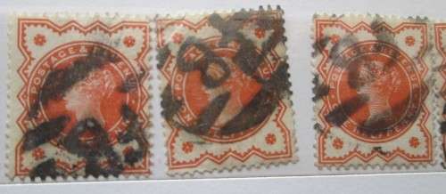 Great Britain Queen Victoria 1860-1881, Collection 34 Stamps 1p Lilac, 1/2P Orange, 1P Post&Rev, 4d