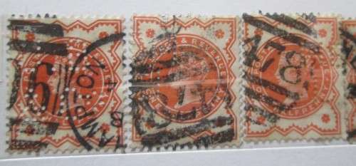 Great Britain Queen Victoria 1860-1881, Collection 34 Stamps 1p Lilac, 1/2P Orange, 1P Post&Rev, 4d