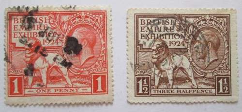 Great Britain King George V Set of 36 Stamps 1912-1933