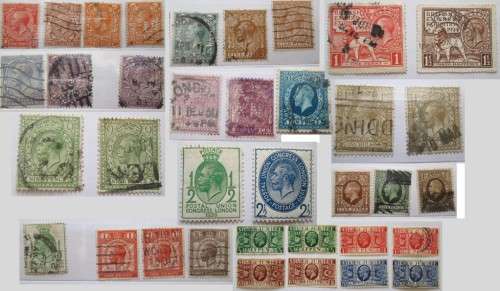 Great Britain King George V Set of 36 Stamps 1912-1933