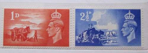 Great Britain King George VI 1937 - 1951 Lot of 56 Stamps, some with Perfins