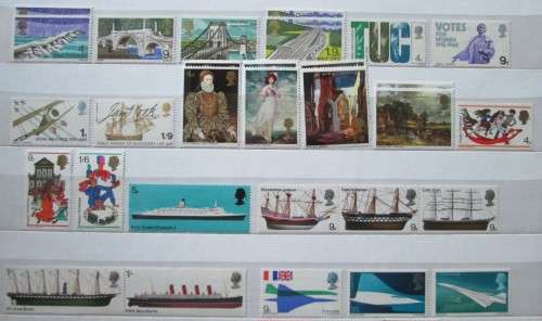 Great Britain Queen Elizabeth II 1957-1970 *Over 50 Beautiful Complete Sets Mint *Over 200 Stamps