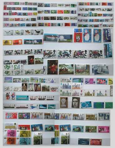 Great Britain Queen Elizabeth II 1957-1970 *Over 50 Beautiful Complete Sets Mint *Over 200 Stamps