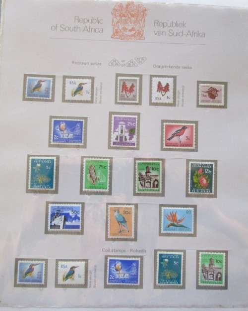 Pre Printed Slide-In Stamp Album with RSA Stamps 1961-1978