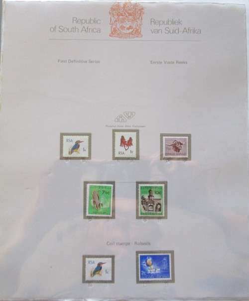 Pre Printed Slide-In Stamp Album with RSA Stamps 1961-1978