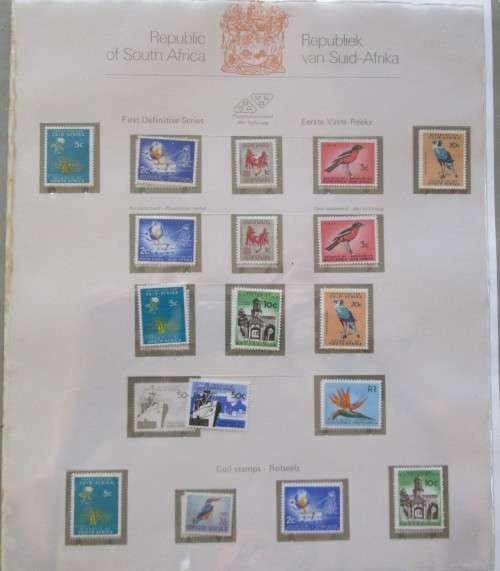 Pre Printed Slide-In Stamp Album with RSA Stamps 1961-1978