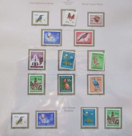 Pre Printed Slide-In Stamp Album with RSA Stamps 1961-1978