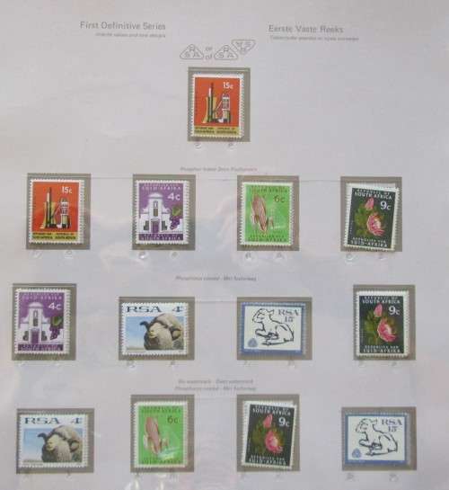 Pre Printed Slide-In Stamp Album with RSA Stamps 1961-1978