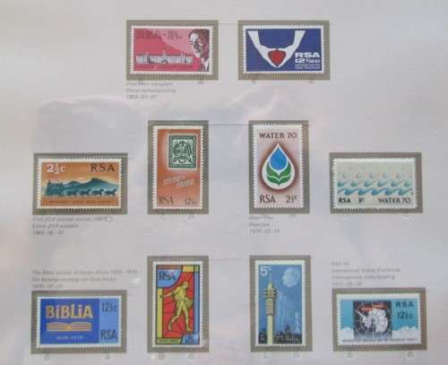 Pre Printed Slide-In Stamp Album with RSA Stamps 1961-1978
