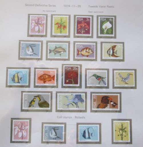 Pre Printed Slide-In Stamp Album with RSA Stamps 1961-1978