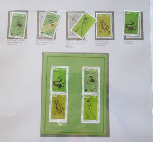 Pre Printed Slide-In Stamp Album with RSA Stamps 1961-1978