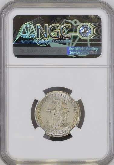 1946 Shilling NGC graded AU55 !!