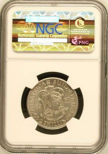 1938 Two Shilling, NGC graded AU55, Very scarce coin !!