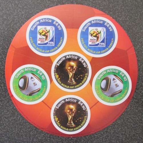South Africa 2010 FIFA World Cup Football Soccer Sports ZAKUMI Self-Adhesive Stamps Mint Sheet