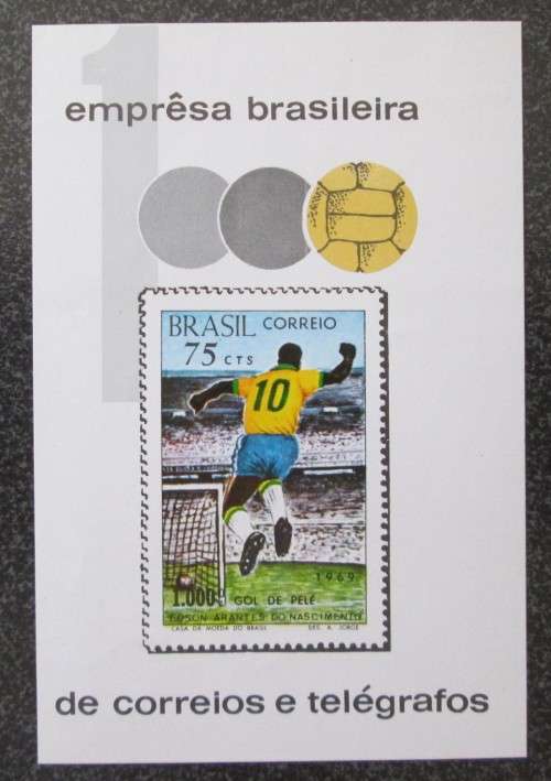Unique collection Mini Sheets South America:Brazil & Argentina 1967-1985 Pele`s 1000th Goal Included