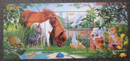Lot of 6 Mini Sheets from United Arab Emirates, Australia, Japan, Fiji. JFK & QElII 25th