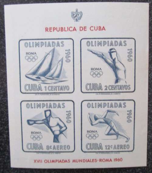 Beautiful Mini Sheets from Cuba, Central America: Soccer, Birds, Fauna, Shells, More, 40+ sheets