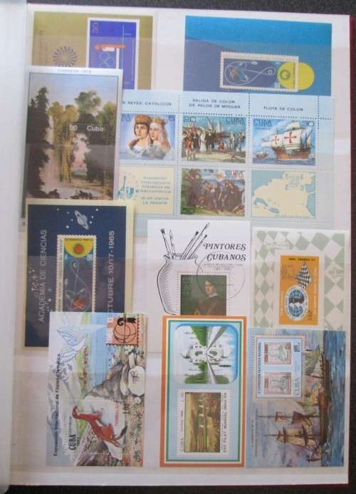 Beautiful Mini Sheets from Cuba, Central America: Soccer, Birds, Fauna, Shells, More, 40+ sheets
