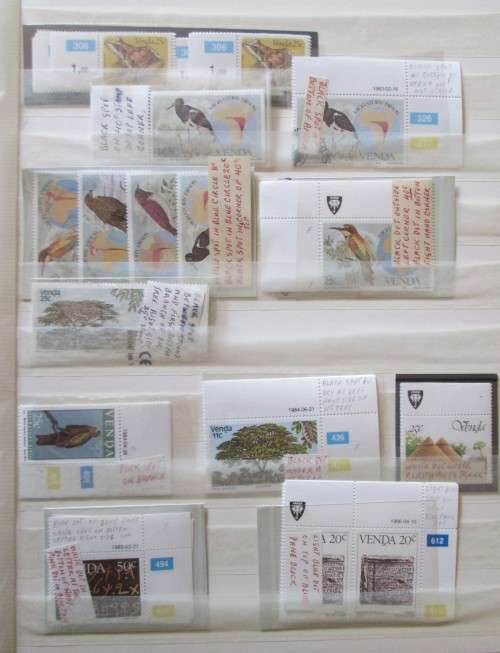 OVER 150 Stamps with Varieties, errors, RSA and Homelands - One of a Kind, MUST SEE