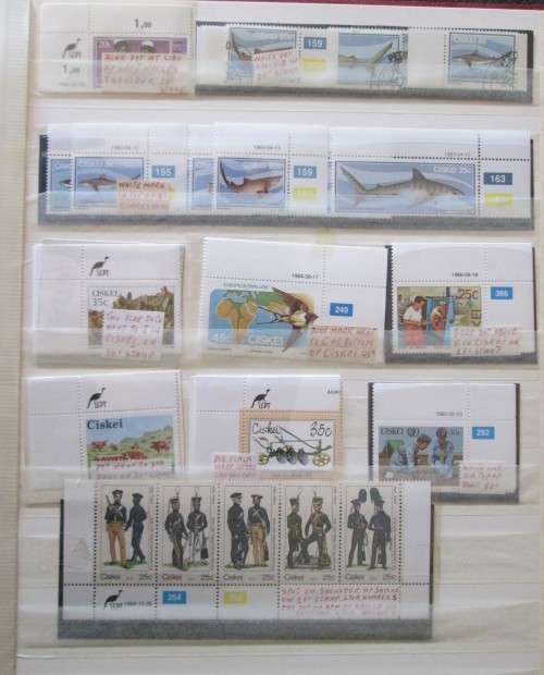 OVER 150 Stamps with Varieties, errors, RSA and Homelands - One of a Kind, MUST SEE
