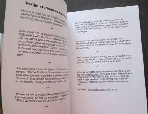 SIGNED Martie Preller: Vandag Is Nie Gister Nie & Die land van stories `n praktiese storiemaakkursus