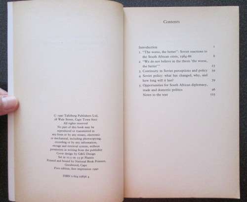 A Soviet Embassy in Pretoria? by Philip Nel - First Edition, RARE FIND