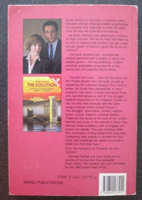 Let the People Govern by Frances Kendall & Leon Louw