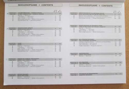FisiChem, PhysiChem Gr 11, Q&A, Jordaan, de Beer, Botham, 2 BOOKS, English & Afrikaans