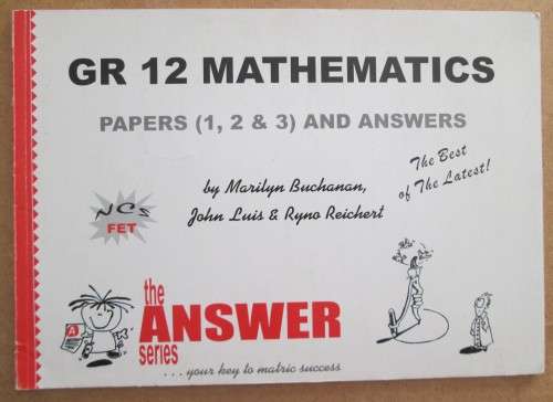 Pythagoras Gr 12 - Patterns & Modelling - Math Gr 11,12 Answer Series + Math Gr 12 Papers Answers