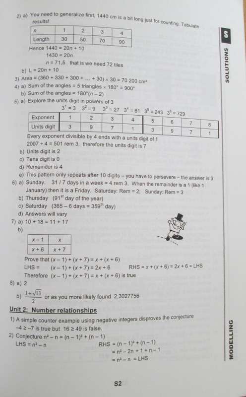 Pythagoras Gr 12 - Patterns & Modelling - Math Gr 11,12 Answer Series + Math Gr 12 Papers Answers