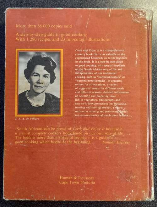 Cook & Enjot It, SJA de Villiers, South African Cookery Manual