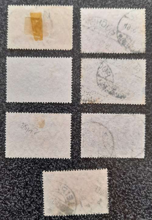 German Empire Stamps 1905 1 Mk, 1902 2 Mk Deutsches Reich Latin Letters Unused, 1903 3 Mk, 1905 5 Mk