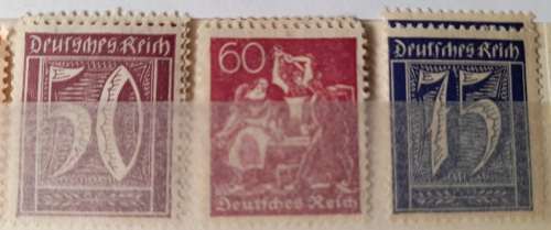 German Empire 1922-1924, Deutsches Reich and Overprints *HAVE A LOOK* Lot of Over 170 Stamps