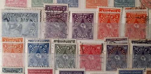 German Empire 1922-1924, Deutsches Reich and Overprints *HAVE A LOOK* Lot of Over 170 Stamps