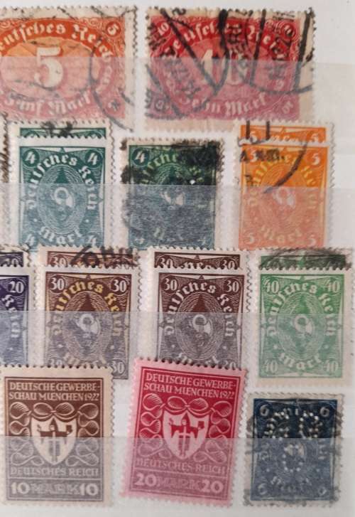 German Empire 1922-1924, Deutsches Reich and Overprints *HAVE A LOOK* Lot of Over 170 Stamps