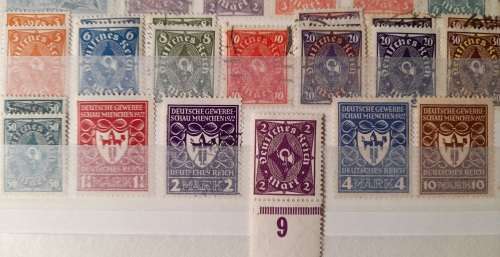 German Empire 1922-1924, Deutsches Reich and Overprints *HAVE A LOOK* Lot of Over 170 Stamps