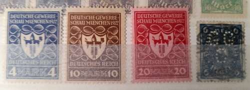 German Empire 1922-1924, Deutsches Reich and Overprints *HAVE A LOOK* Lot of Over 170 Stamps
