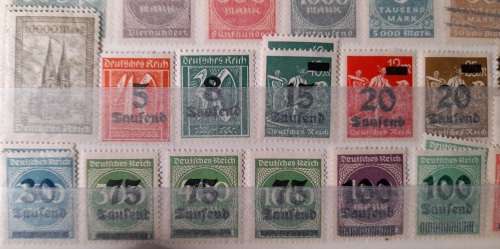 German Empire 1922-1924, Deutsches Reich and Overprints *HAVE A LOOK* Lot of Over 170 Stamps
