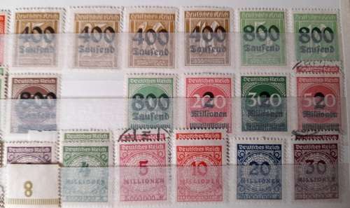 German Empire 1922-1924, Deutsches Reich and Overprints *HAVE A LOOK* Lot of Over 170 Stamps