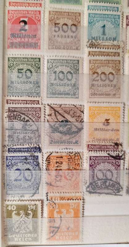German Empire 1922-1924, Deutsches Reich and Overprints *HAVE A LOOK* Lot of Over 170 Stamps
