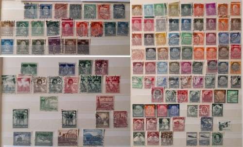 German Empire Stamps: Famous Germans, Airmail, Party 1924-1941 Lot of 140 Stamps