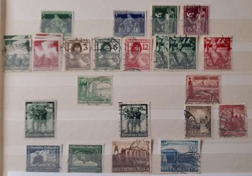 German Empire Stamps: Famous Germans, Airmail, Party 1924-1941 Lot of 140 Stamps