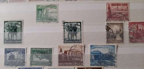 German Empire Stamps: Famous Germans, Airmail, Party 1924-1941 Lot of 140 Stamps