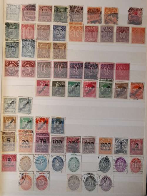 German Empire Stamps 1902-1927, Numerals Dienstmarke, Overload, Deutsches Reich UNIQUE, RARE ITEMS