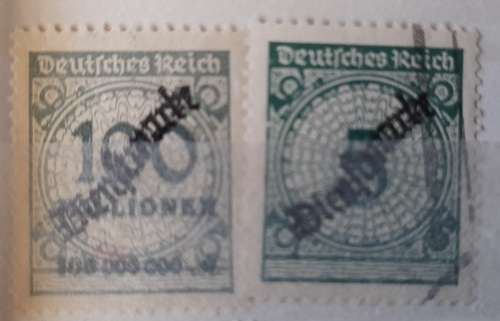 German Empire Stamps 1902-1927, Numerals Dienstmarke, Overload, Deutsches Reich UNIQUE, RARE ITEMS