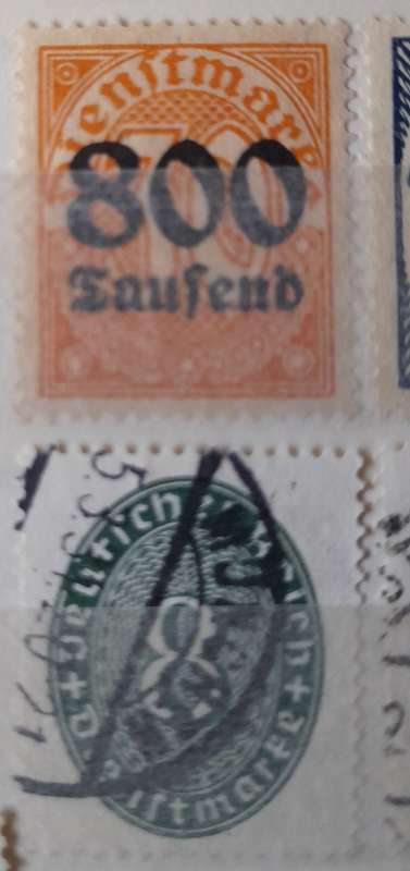 German Empire Stamps 1902-1927, Numerals Dienstmarke, Overload, Deutsches Reich UNIQUE, RARE ITEMS