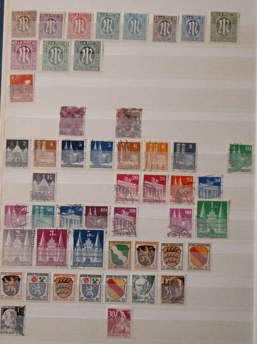 Germany WW2 Allied Territories + British American Zones Stamps 1945-1949, Over 170 Stamps